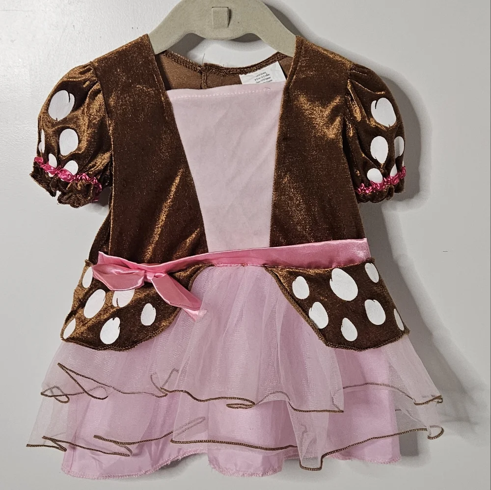 InCharacter Costumes Deer‎ Tutu Halloween Costume 6-1× Months Dress Only~Animal